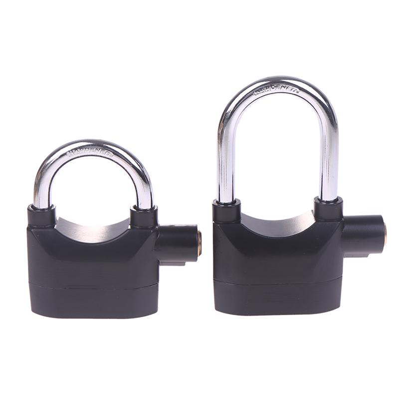 Alarm Lock Anti Theft Alarm Lock Black Anti Theft Security Padlock Waterproof Siren Alarm Lock For Motorcycle Door Windo