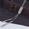 Korean Style Geometric Long Sweater Chain With Pendant For Women Fashion Accessories