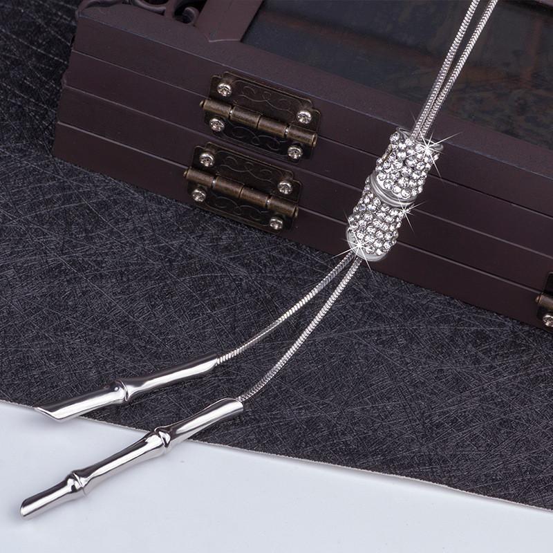 Korean Style Geometric Long Sweater Chain With Pendant For Women Fashion Accessories