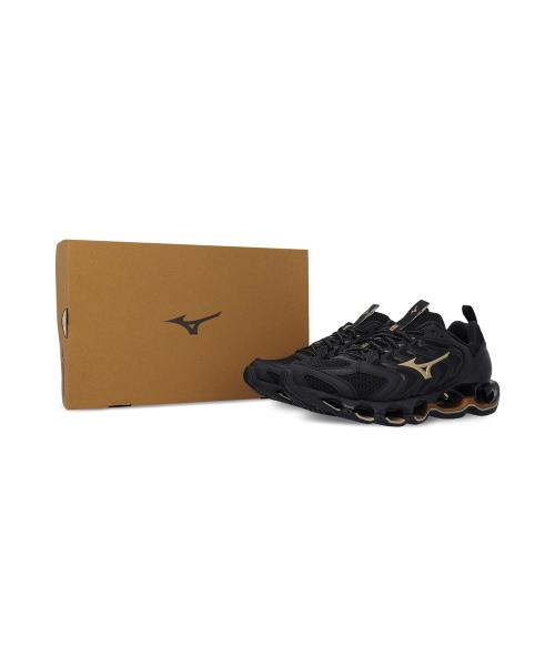 Mizuno Unisex Wave Prophecy 14 S - Black:GE Gold [J1GC258381]