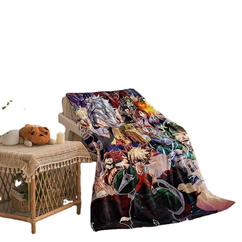 Cartoon Hero Academy Series Double Sided Flannel 3D Digital Printing Blanket Blanket