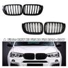 2 adet Fit BMW X4 F26 X3 F25 2010-2013 2014-2017 Araba Ön Tampon Yarış Izgara Böbrek Izgaraları Izgara Araba Styling