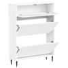 Shoe Cabinet ZWOLLE 78 x 24 x 103 cm Engineered Wood White