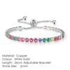 ZHOUYANG Tennis Bracelets For Women Sparking Zircon Jewerlly Rose Gold Color Handmade Friends Gift Cute Jewelry Wholesale H017