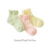 3 Pairs Cotton Girls Socks for Spring Summer Ruffles Mesh Baby Socks Children Baby Little Girl Clothing Cute Accessories