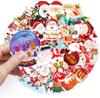 Vinyl Christmas Stickers Non Repeating Designs Santa Snowman Reindeer Holiday Stickers for Party Crafts Decor