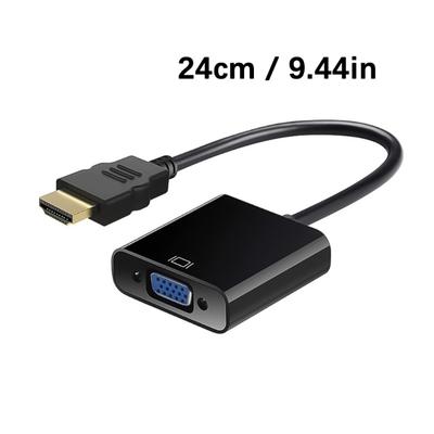 Convertisseur Vidéo HDTV vers VGA pour PC Ordinateur 1080P Adaptateur VGA Femelle vers HDTV Mâle pour Ordinateur Portable Boîtier TV Supérieur Moniteur Projecteur