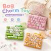 Keyboard Clicker Fidget Toy 26 Button Keychain Portable Anti Stress Decompression Gadget For Desk Travel Party Favor Daily Use