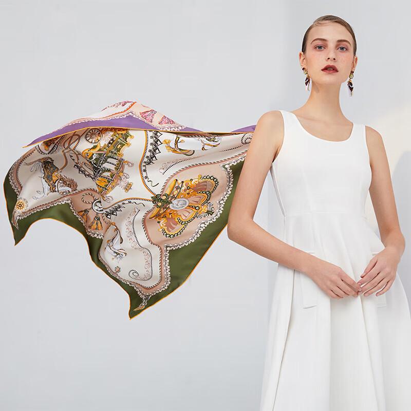 Aurora Double-Sided Mulberry Silk Scarf