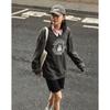 Demana Zero-Pressure Cloud Cotton Spring Retro Print Loose Sweatshirt
