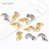 Brass Charms For Jewelry Making 18K Gold Plated Stars/Moon/Heart/Flowers Shape With Zircon Charms Pendants DIY Accessories