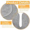 U-Shaped Facial Towels for Estheticians Massage Coral Fleece Split Professional Spa Towels for Facial Skincare Facial Care Tool