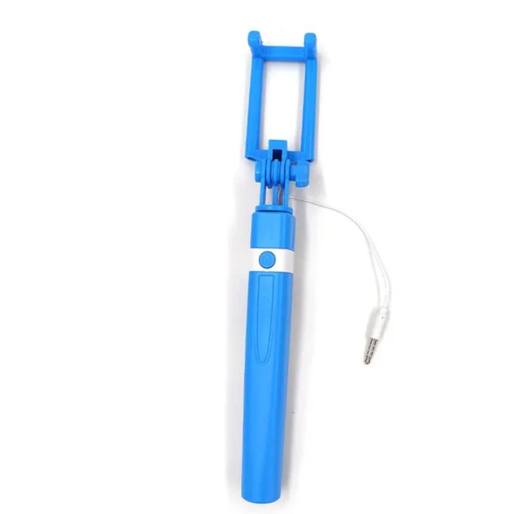 3.5mm Plug Mini Wire Controlled Selfie Stick Type-C Plug Extendable Selfie Stick  Mobile Phone