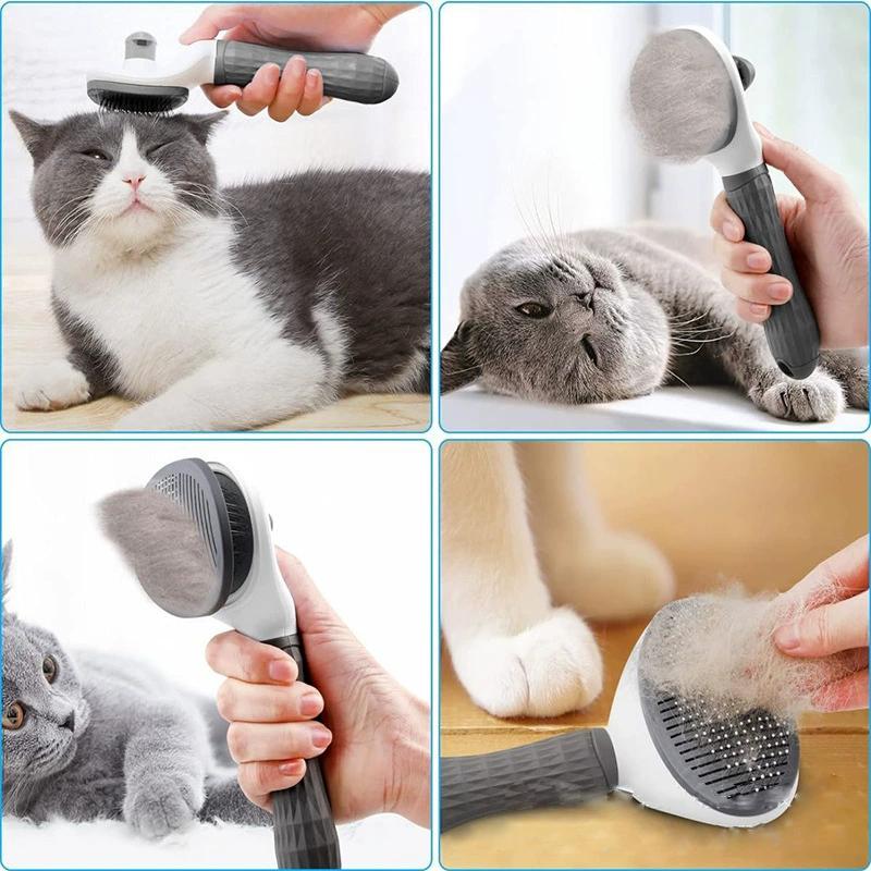 Pettine per cani Pettine per gatti Spazzola autopulente per rimozione peli di animali domestici per cani Gatti Attrezzi per toelettatura Animali domestici Dematting Pettine Accessori per cani
