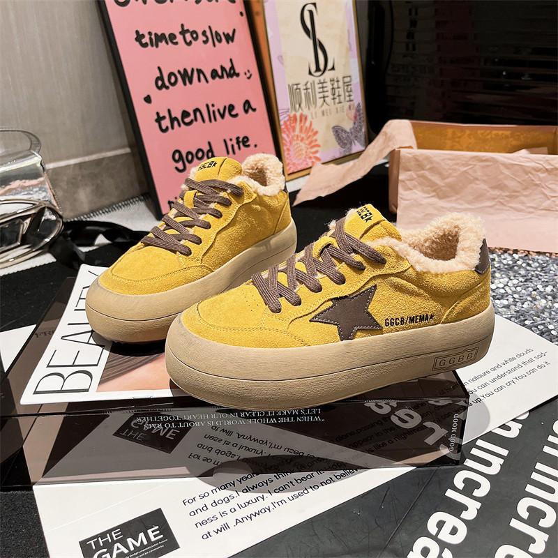 South Korea Dongdaemun lace-up old dirty small dirty shoes star hair hair shoes bread shoes casual shoes board shoes women's shoes