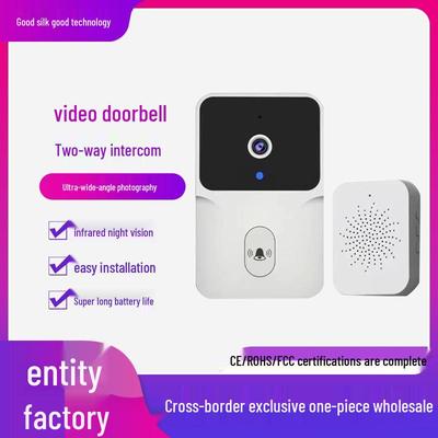 Gece Görüşlü ve İnterkom Kayıtlı WiFi Kablosuz HD Akıllı Kapı Zili