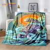 Beast Animal Tiger, Sabretooth Cartoon Soft Plush Blanket,Flannel Blanket Throw Blanket for Living Room Bedroom Bed Sofa Picnic