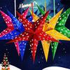Christmas Tree Pentagram Lampshade Star Paper Hanging Xmas Wedding Decor ARI