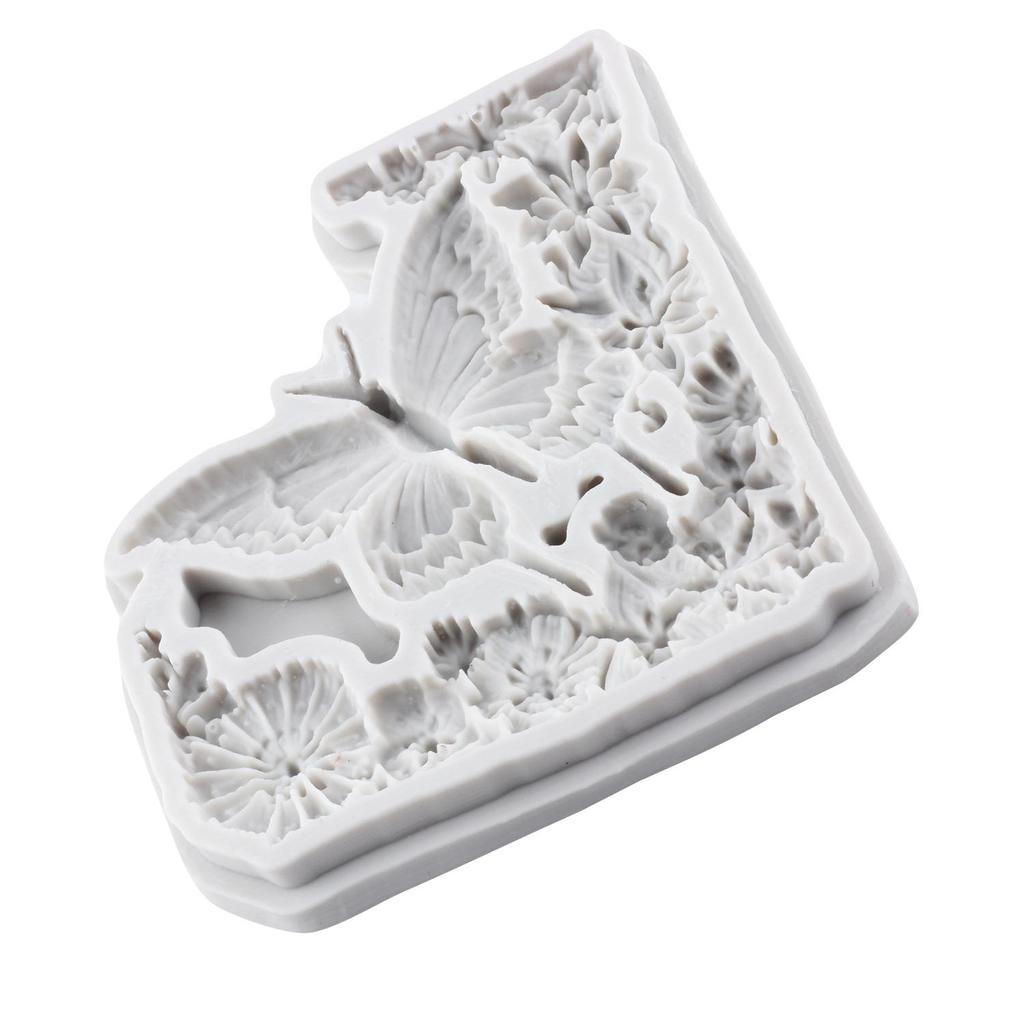 Butterfly Silicone Molds Rose Flower Fondant Mold Cake Decorating Tools Cupcake Topper Chocolate Candy Craft Gum Paste Polymer Clay