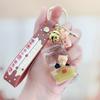 Pearl Milk Tea Bear Keychain - Floating Cartoon Pendant for Backpack or Car