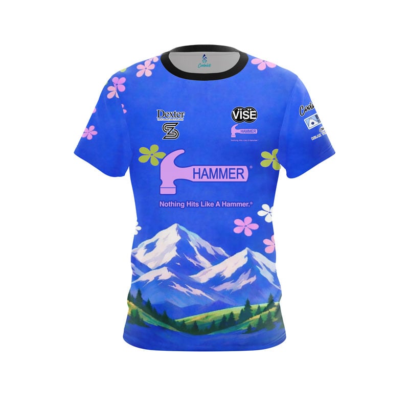 Neues Herren Hammer Eiswaffel-Kegel-Split-Print Bowling-Trikot Kurzarm Performance Sport-T-Shirt Fan Lässige Streetwear Oberteile