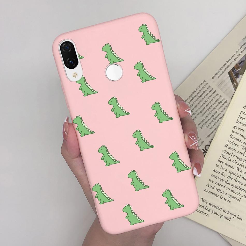 For Huawei Nova 3i Nova4 Case Shockproof Matte Cute Cartoon Soft Silicone Phone Back Cover For Huawei P Smart Plus Nova 3i Coque