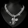 Hot Selling Cartoon Anime Jerry 3D Alloy Pendant Necklace In Europe and America, Fashionable and Versatile Men's Gift Jewelry