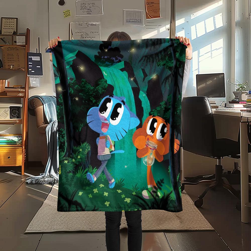 The Amazing World of Gumball2 Flannel Blanket, High quality Comfortable for All Seasons, Home Decor, Warmth and Comfort