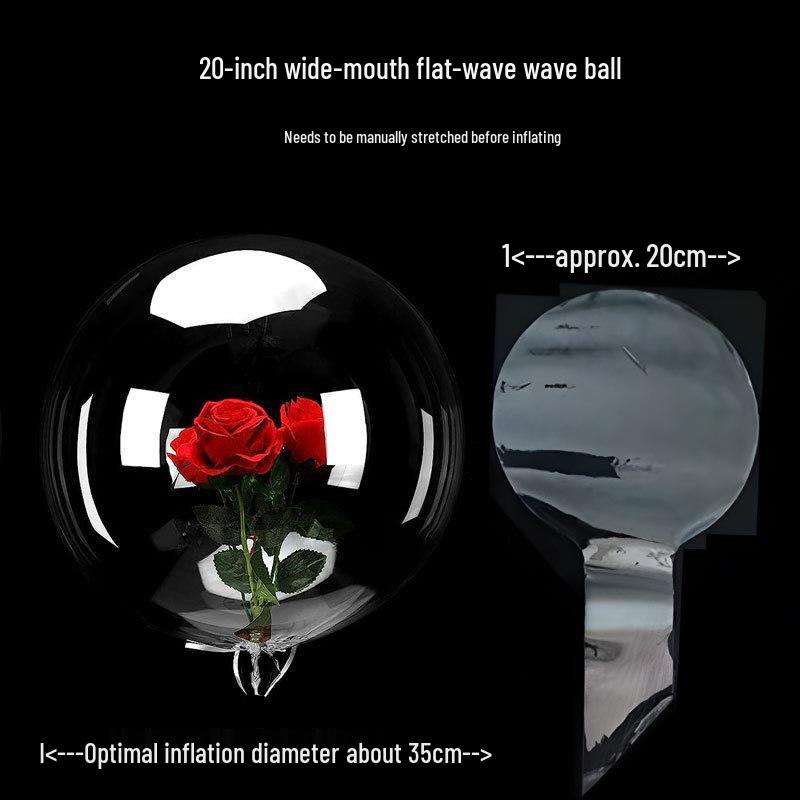 Şeffaf Bobo Balon Seti: Festival ve Parti Süslemeleri İçin 18", 24", 36"