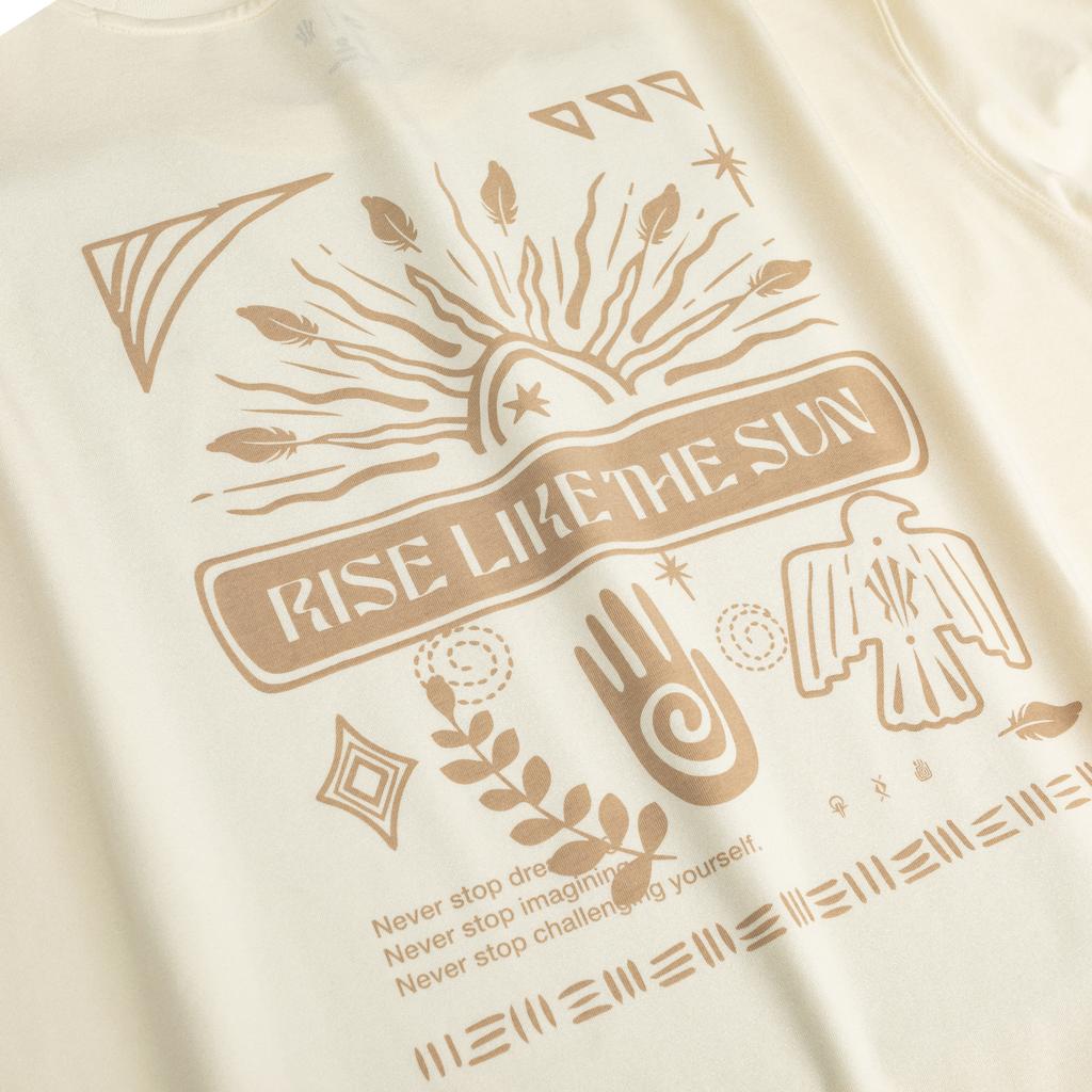 Anta Kyrie Series Spirit T Tribal Style Minimalist Fashion Ice Feel Antibacterial Sports Trendy Short Sleeve Unisex tops Vanilla-White 172621129-1