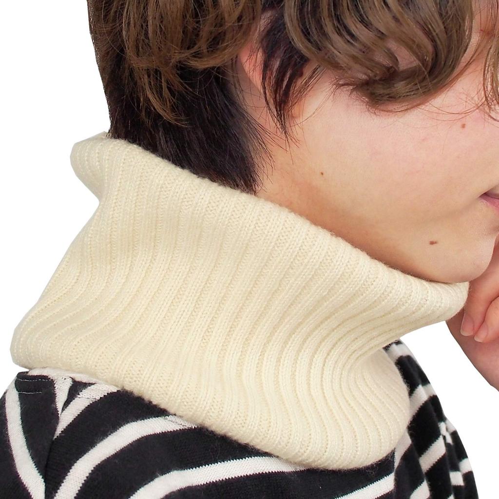 [Prodigal] 100% Cashmere Neck Warmer Women's (One Size Fits Most, Off-White)