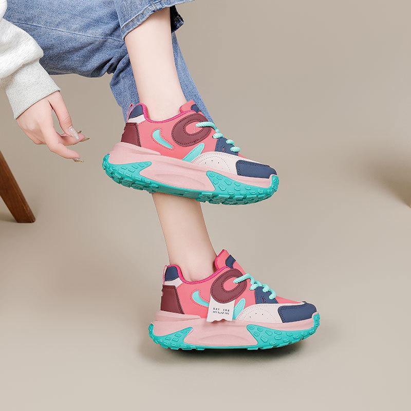 Damskie trampki na platformie Nowe buty sportowe do biegania dla studentek Swobodny ubiór sportowy
