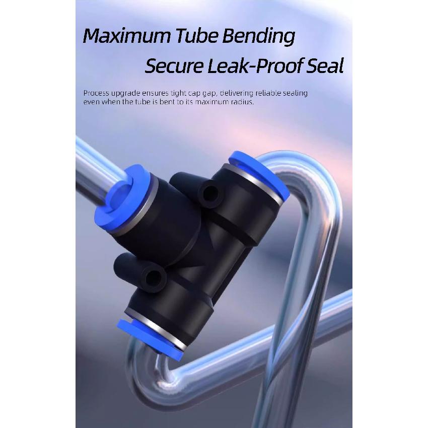 PG Pneumatic Fittings 2-Way Straight Connector Diameter Reduce For 8mm-6mm/6mm-4mm For Pneumatic Tube Air Hose Ventilation Valves 4