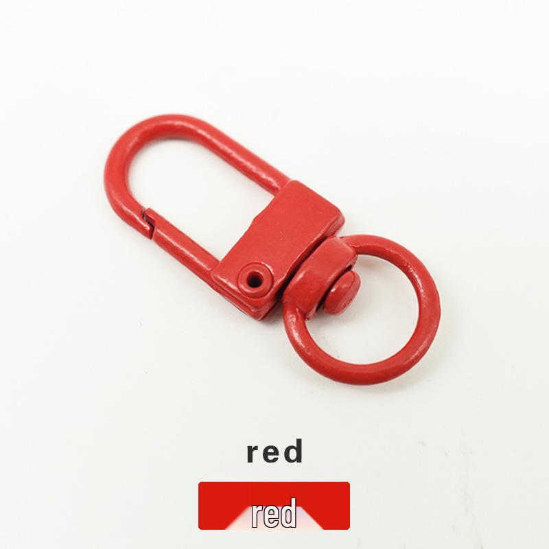 Красочный металлический U-образный пружинный карабин-брелок для DIY поделок и кукольных аксессуаров