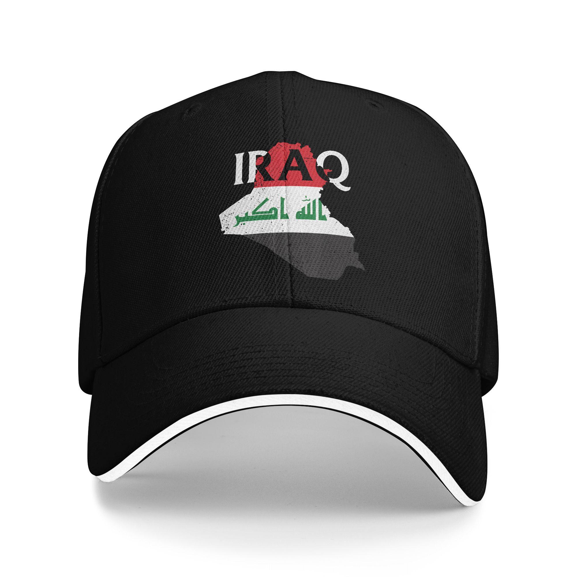 Iraq Flag Accessories Unisex Women Baseball Caps Trucker Hat Unique Travel Headwear Adjustable Sun Cap One Size
