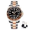 Pagani Designs New GMT Men's Mechanical Watch Luxury Sapphire Stainless Steel Ceramic Bezel Business Men's Automatic Watch