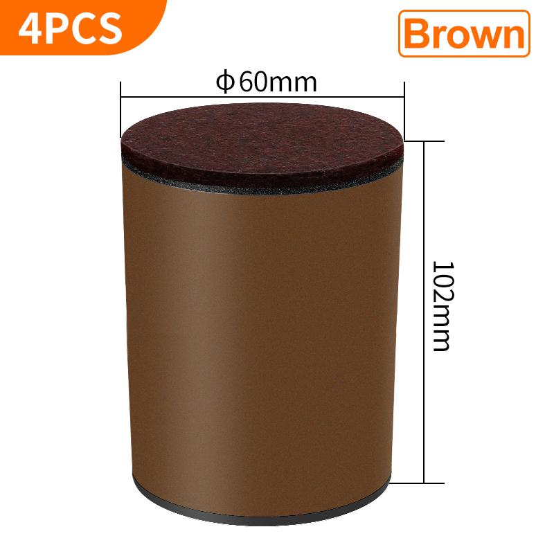 4PCS Carbon Steel Furniture Riser Beg Leg Raiser Adds Height To Heavy Furniture Round Square Sofa Chair Table Feet Riser Black