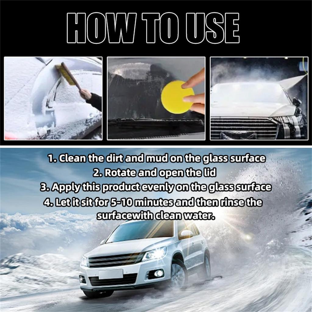 Car Windshield Deicer - 100ml Fast Acting Ice Melt Spray For Quick Defrosting, Long Lasting With For Car, RVs, Trucks, Rearview 100ML