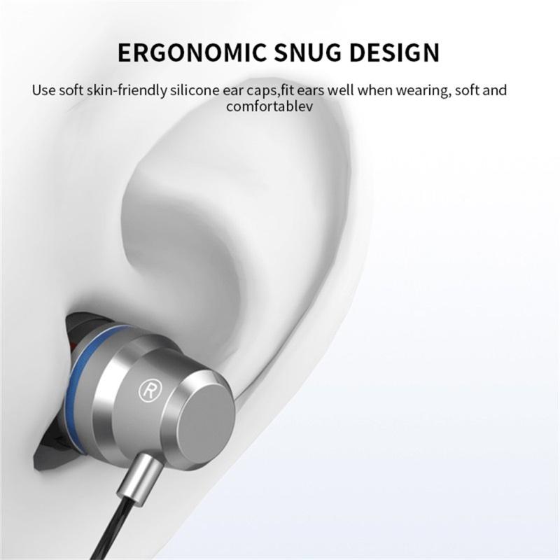 Universeller Typ-C kabelgebundener In-Ear-Kopfhörer mit Geräuschunterdrückung, Kabelsteuerung und 3,5-mm-Telefon-Headset