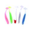 HENGJIA 10pcs/bag Soft Fishing Lure Set 10cm T-Tail Silicone Baits Artificial Swimbait Wobblers for Saltwater Freshwater Fishing