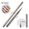 7/9/11/15/25mm Nail Brush Acrylic French Stripe Line 1Pcs Pink Black UV Gel Painting Pen Carved Nail Art Liner Brush For Manicur