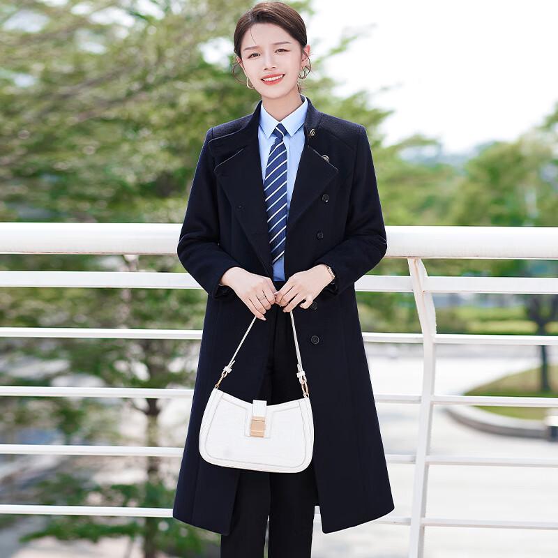 

KASEYE Профессиональное женское пальто средней длины из шерстяной смеси 5XL