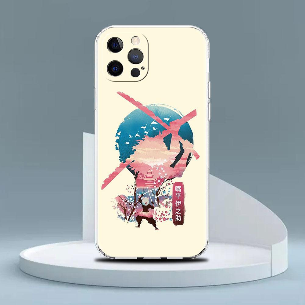 

Прозрачный чехол для Apple iPhone 14 13 11 12 Pro 7 8 Plus XR X XS Max 6 6S 14Pro, силиконовый чехол для телефона Demon Slayer Anime iPhone 6 6S