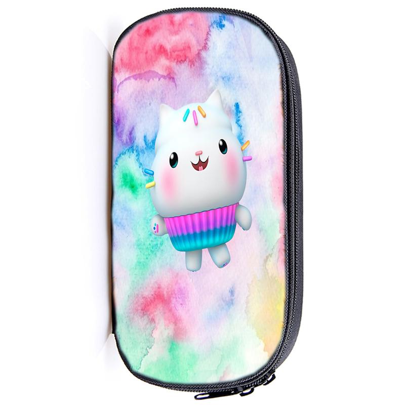 Casă de creion Gabby's Dollhouse Husă Gabby Cat pentru fete Cutie de pix de capacitate mare Organizator Rechizite școlare Accesorii de birou Geantă de papetărie