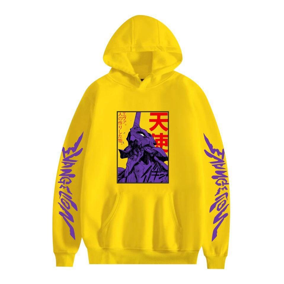 Mens Womens Hoodie EVA Hoodies Streetwear Casual Cartoon Printed Hooded Pullover Sweatshirts