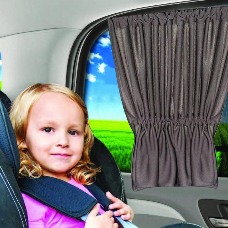 Auto-Sonnenschutz Seitenfenster 2 Stück Auto UV-Schutz Abdeckung Fahrzeugfenster Sichtschutz für Limousinen LKW SUVs Wohnmobile Roadtrips