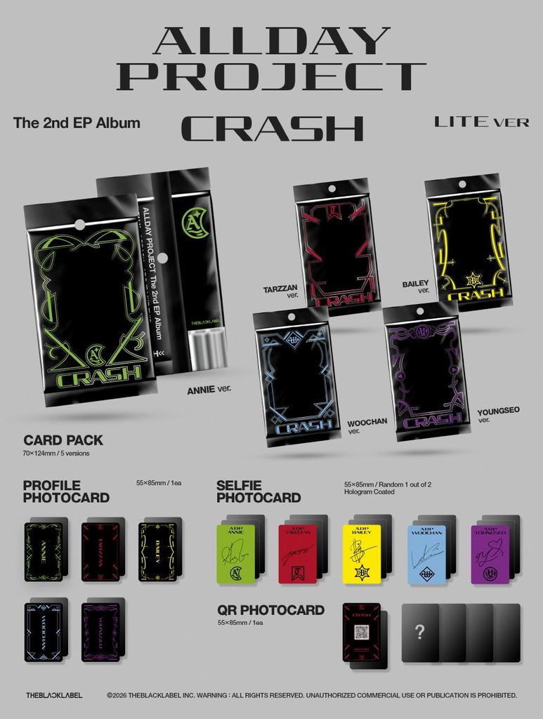 [PŘEDOBJEDNÁVKA] ALLDAY PROJECT - 2. EP ALBUM [CRASH] LITE Ver.