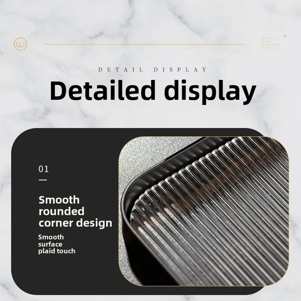 Thicken Acrylic Serving Tray Leak-proof Kitchen Countertop Organizer Clear Serving Platters  Party