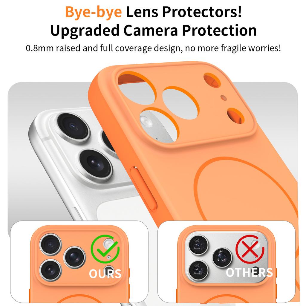 Foreign trade new 17pro mobile phone case Magnetic skin suction 16e two-in-one with lanyard fine hole Apple 15promax case
