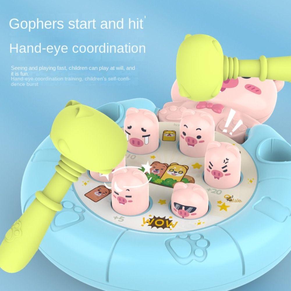 ABS Whack-a-mole Toy Learning Cognition Hamster Pounding Game  Children Gift